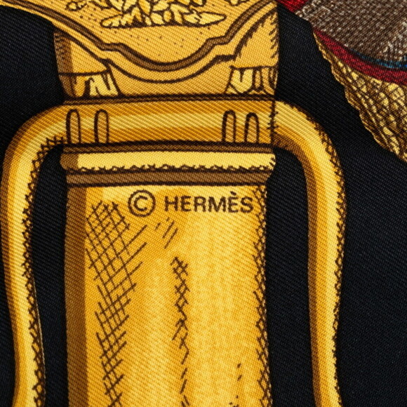 Authentic Hermes Carré Grand Uniforme Silk Scarf - Picture 3 of 6